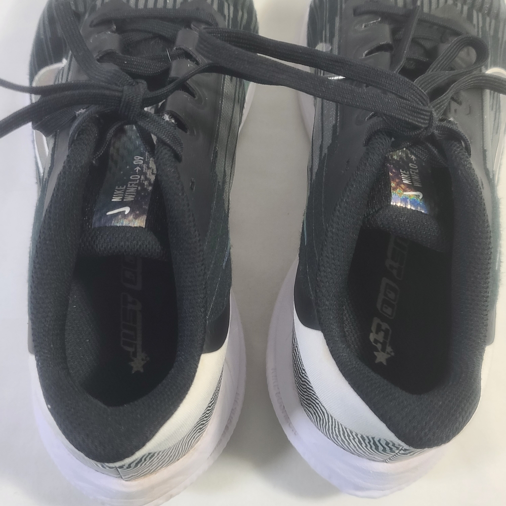 Nike Air Winflo 9 Women's Premium Soundwave Black White Running Shoes Size 8 - Picture 6 of 9